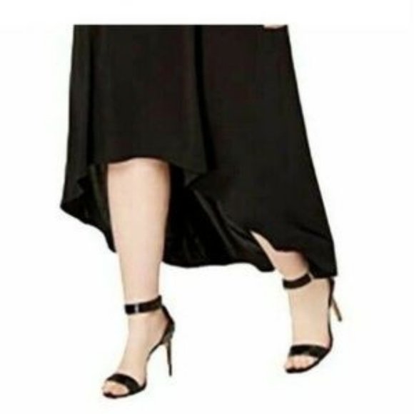 NY Collection 2X Plus Size Black Maxi Dress - Picture 3 of 12